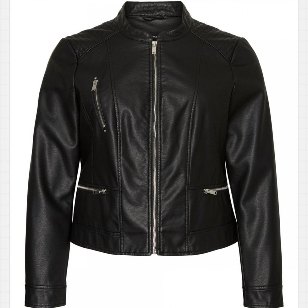 NWT Vero Moda Faux Leather Jacket sz 16
